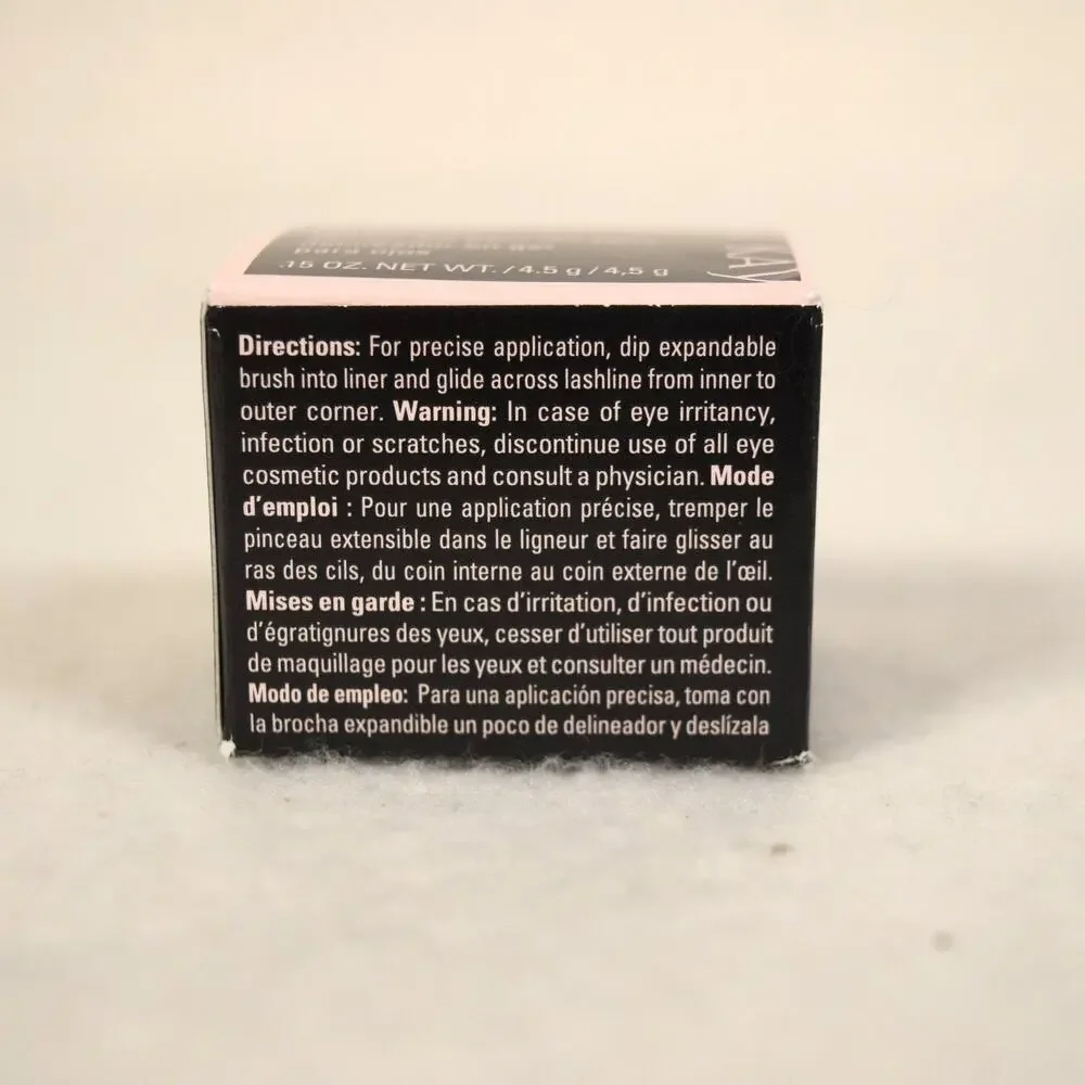 Mary Kay Jet Black #085705 Gel Eyeliner & Applicator .15 oz New in Box NIB